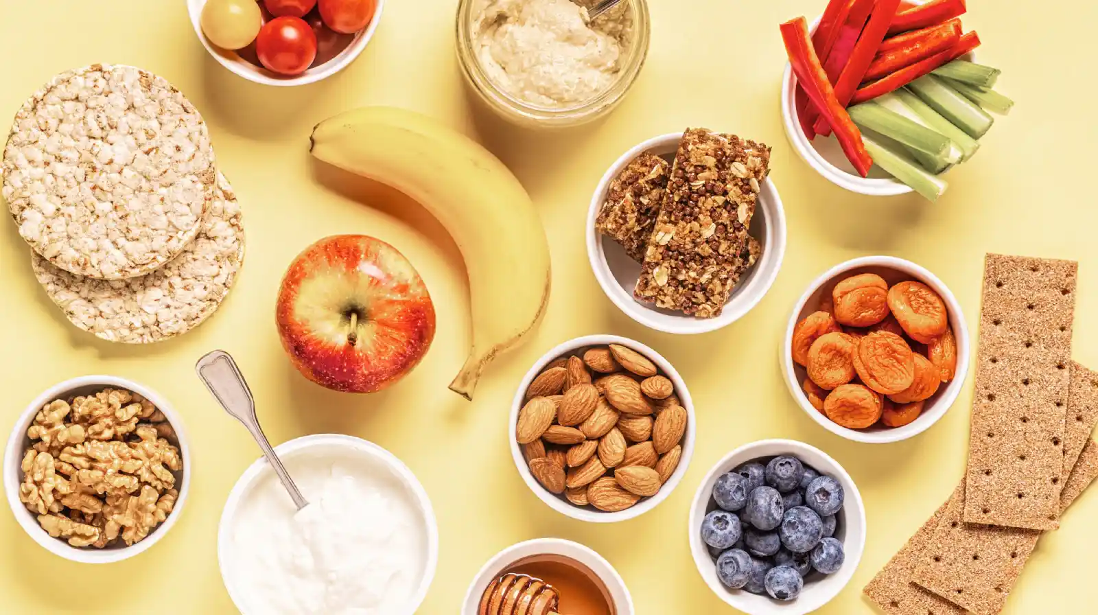 Snacks fuer den Homeoffice Tag